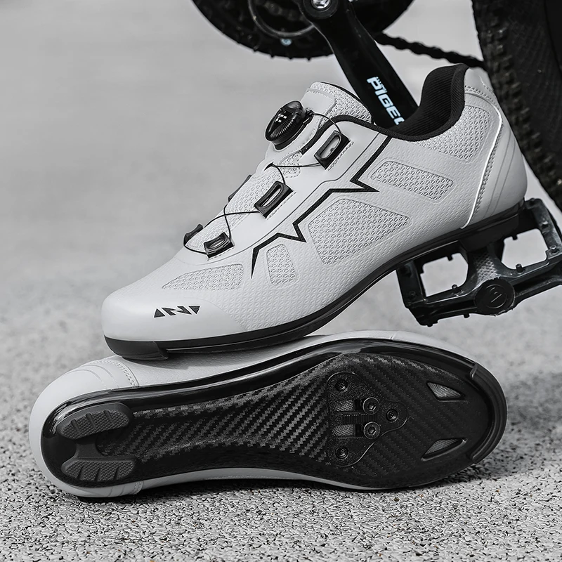 Road Cycling Shoes man Breathable Summer Self-Locking Cleat Non-slip Mountain Bicycle Shoe Men's spd racing Sneaker Lightweight