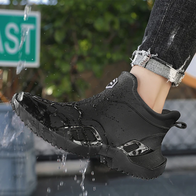 New Arrival Men Women Rubber Rain Boot Ankle Waterproof Non-Slip Chelsea Booties Fashion Boots Men Work Boots Fishing Water Shoe
