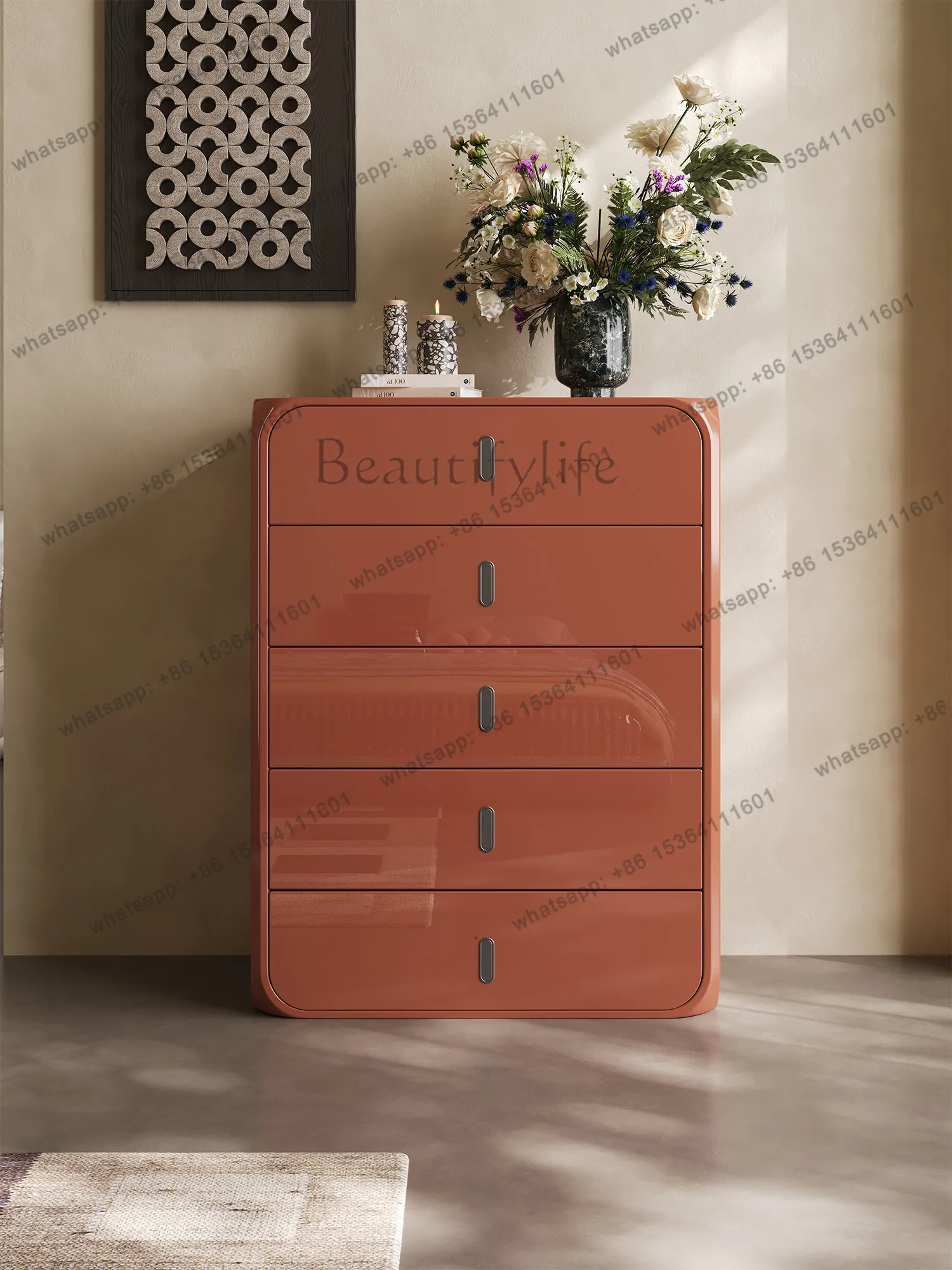 2026 new bedroom five buckets, bedside drawers, lockers, integrated storage cabinets