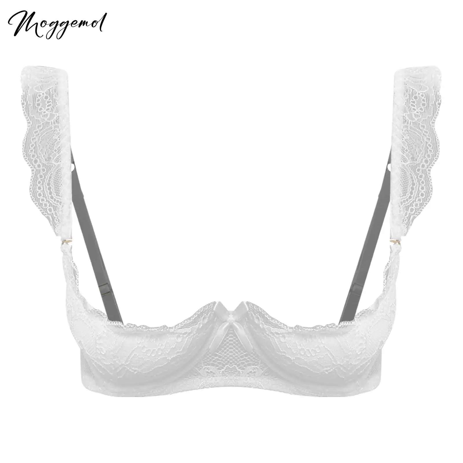 

Женский кружевной бюстгальтер с цветочным принтом, топы, 1/4 чашки, толщина 2 см, подушечки, пуш-ап на косточках, отделка с рюшами, балконет, бюстгальтер без косточек, сексуальное женское белье, бюстгальтеры, топы