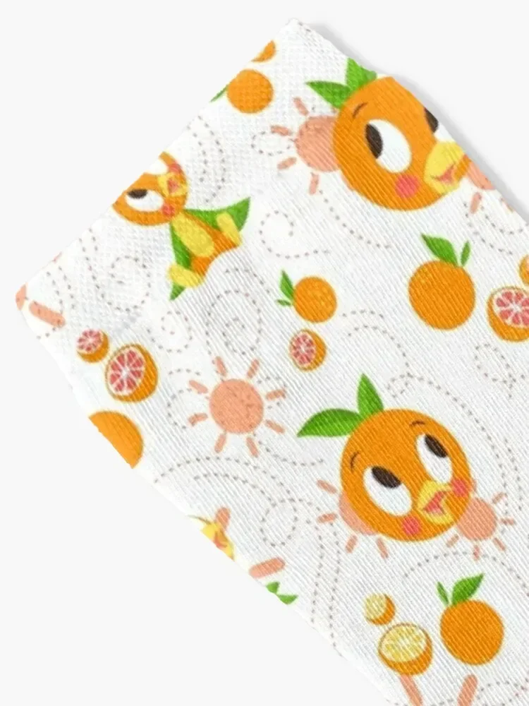 Hello Sunshine! - Orange Bird (white background) Socks Stockings man warm winter Socks Women's Men's