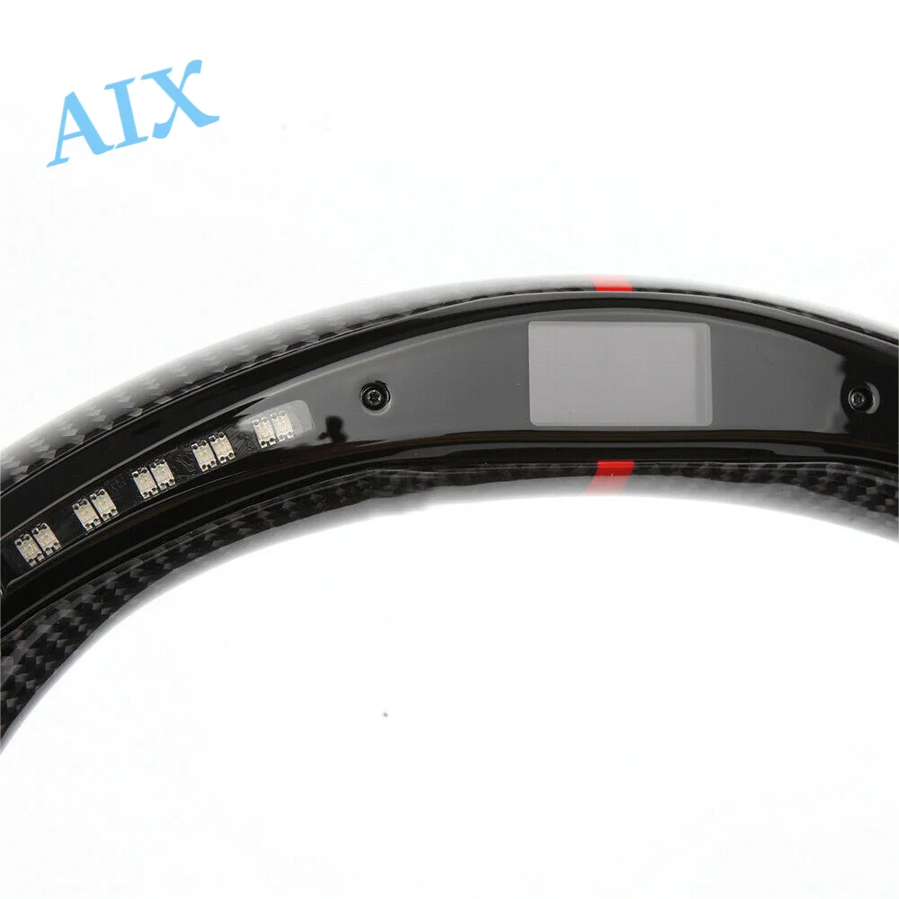 Picture 4: LED Carbon Fiber Alcantara Steering Wheel for BMW E90 E92 M3 E82 E90 E87 M3 M2