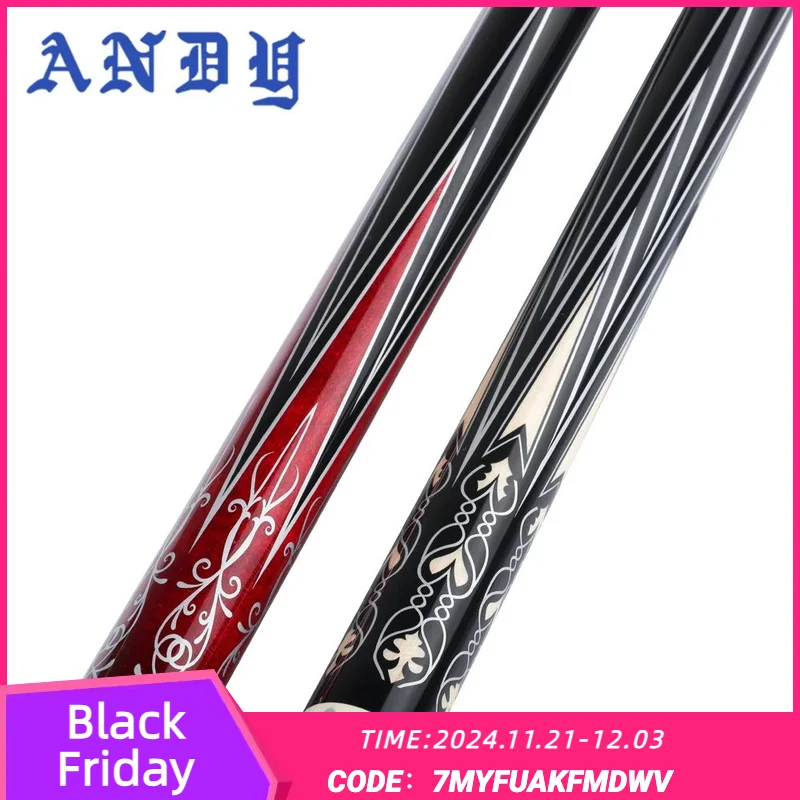 ANDY Billiard Carom Cue 3 Cushion Cue 142cm Professional 12mm Tip  Carom Taper Cue Handmade Maple Billiards Stick Cue Libre Cue