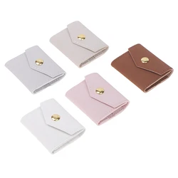 Mini Envelope Jewelry Bag Snap Button Closure Luxury Microfiber Suede Jewelry Necklace Earrings Packaging Pouch Bags