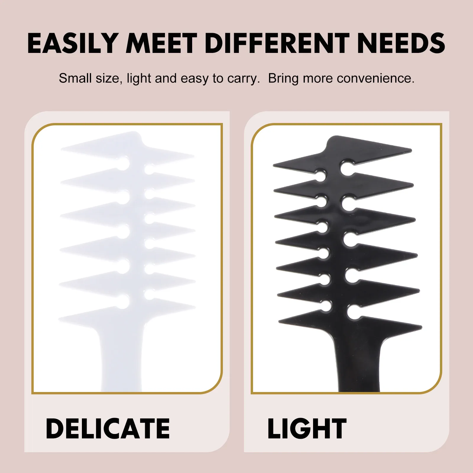 

2pcs Vintage Hairdressing Combs For Men Salon Wide Tooth Styling Comb Anti-Static Smooth Barber Tool Hair Salon Accessories