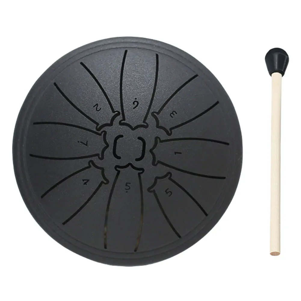 

4 Inch 8 Notes Hand Pan Drum with Drum Mallet Percussion Instruments Sound Healing Instruments for Yoga Meditation Unique Gift