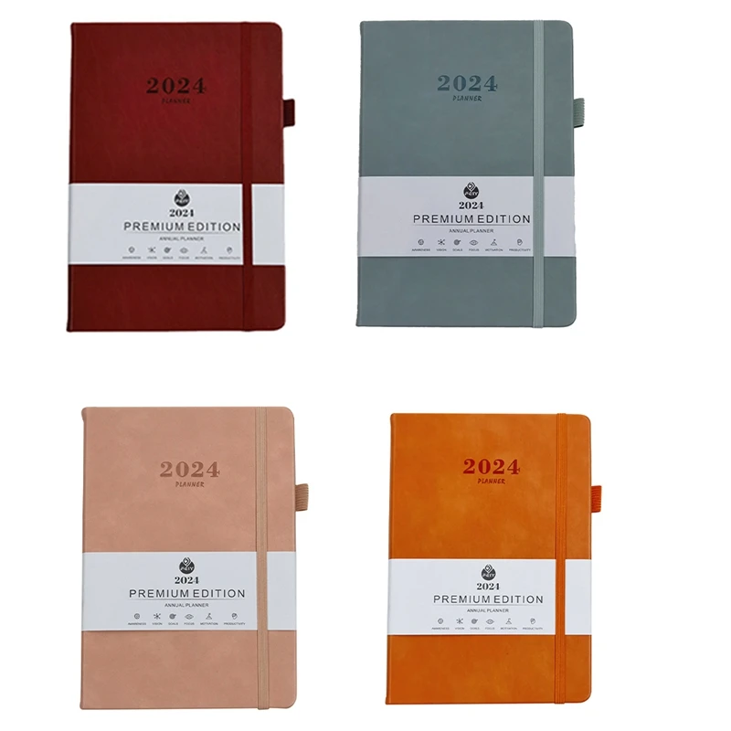 

2024 Diary A5 Diary Week To View A5 Daily Planner Notebook For Office Christmas Gift Diary For 2024 Red Durable About 21X14cm