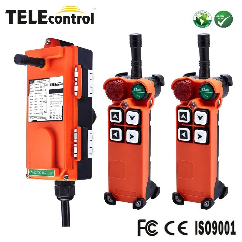 Telecontrol F21-4S 4-полосный одиночный кнопочный подъемник Верхний кран EOT RC Радиосистема дистанционного управления Станция