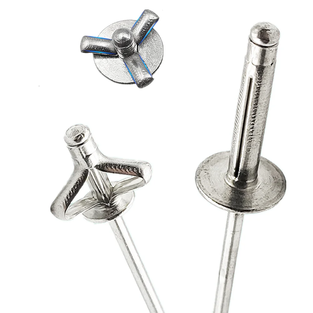 Pack van 400 stuks) geschilderde blinde klinknagels 4,0 x 14 mm, koepelkop, DIN 7337, aluminium klinknagel en stalen doorn, popklinknagels (400, antracietgrijs RAL 7016