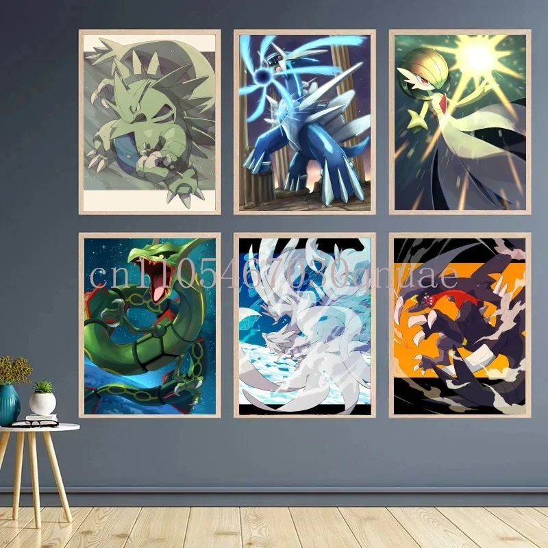

Anime Pokemon Canvas Artwork Painting Charizard Squirtle Friends Gifts Picture Decorative Classic Poster Home Decor Kid Gift