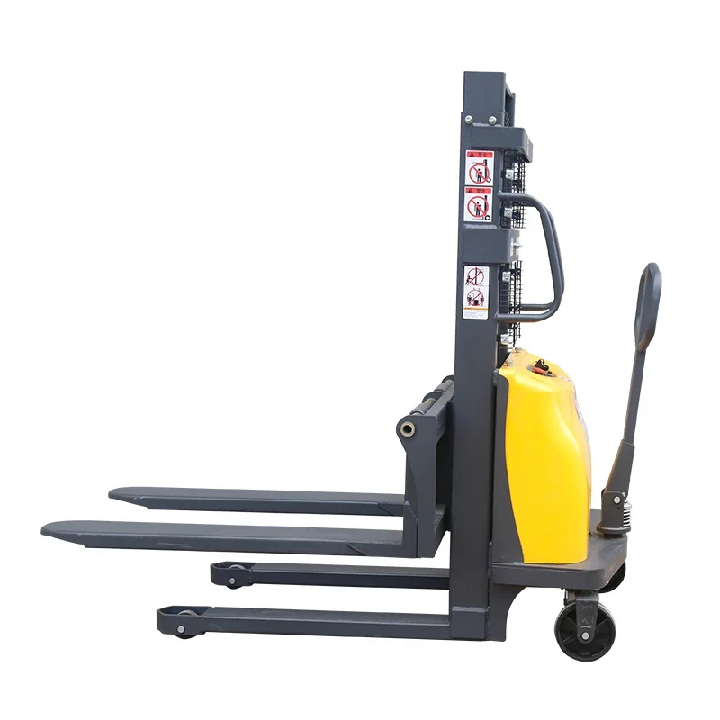 

self loading pallet hand electric forklift hydraulic hand lift stacker