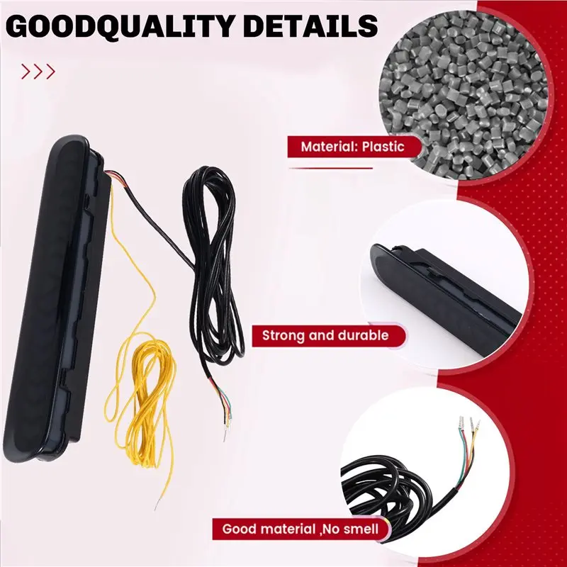 ABQB-LED ضوء الفرامل العالية بدوره إشارة المصد الخلفي مصباح لتويوتا هايلكس فيجو 2004 - 2014 #5