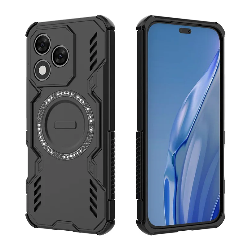 Armor Magnetic Wireless Charge Case for Huawei Honor 400 Lite 400Lite Shockproof Capas Bumper Back Cover Honor400 Lite Fundas