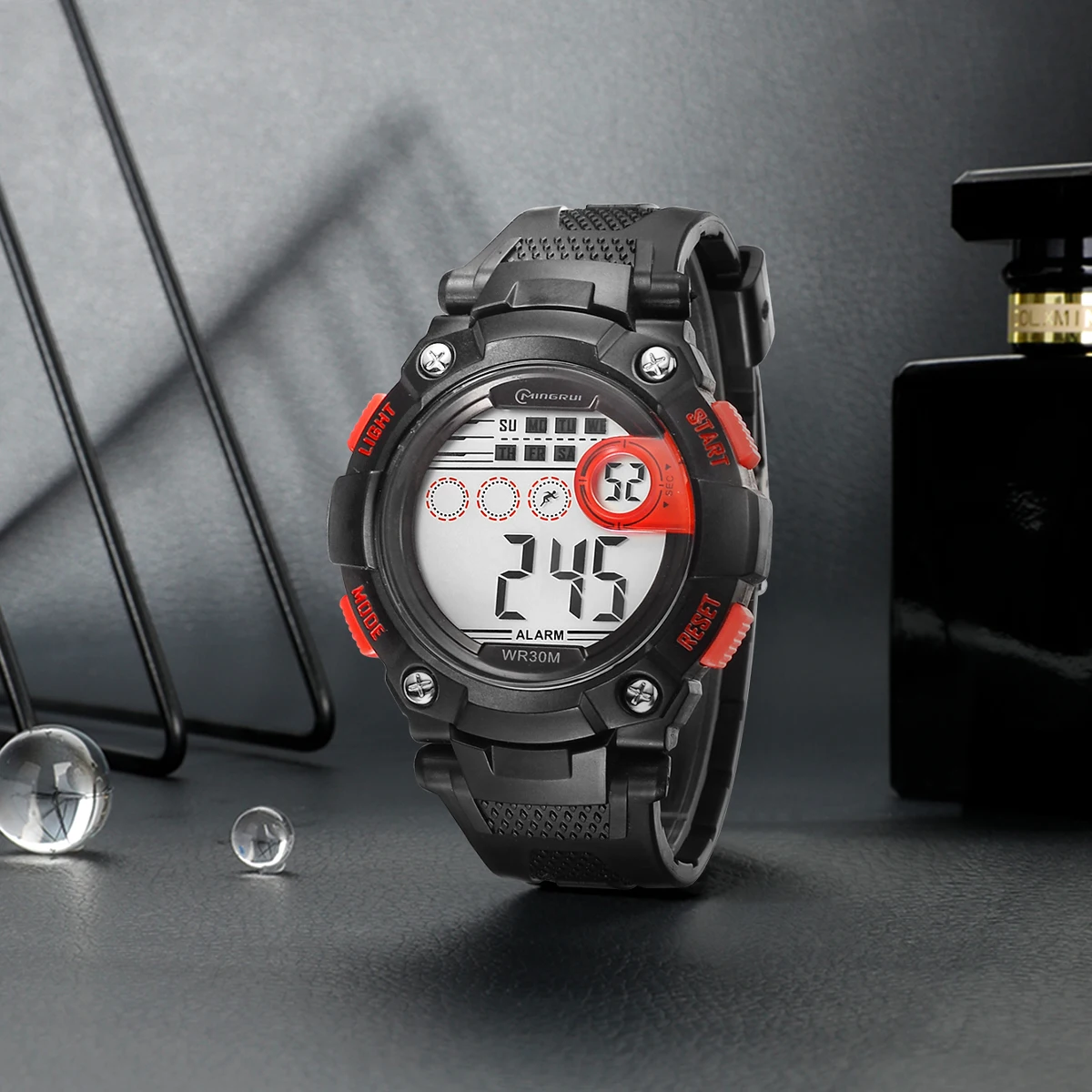 UTHAI CE148 New student electronic watch, junior high school boys' watch, waterproof and anti drop sports luminous watch