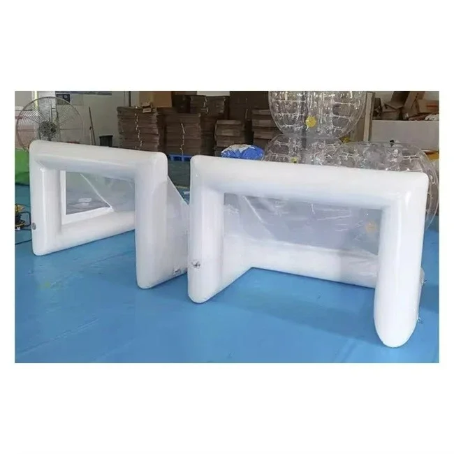 Cross-border 3 Meter Long Floating Inflatable Water Goal Pool Accessories Post Set For Sale
