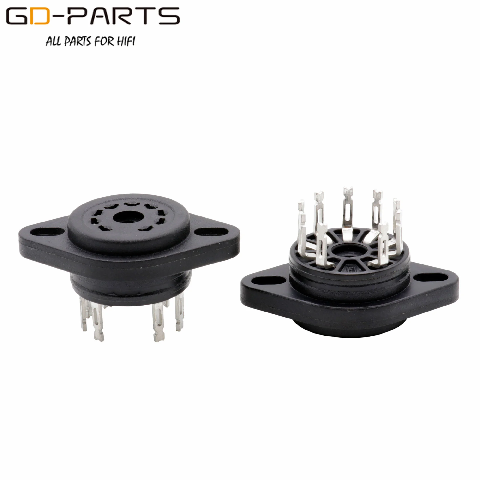 EIZZ Bakelite Electron Tube Socket 4pin 7Pin 8 Pin Octal 9-Pin For 2A3 300B 6J1 6Z4 KT88 EL34 ECC81 ECC83 24K Gold Plated Pins