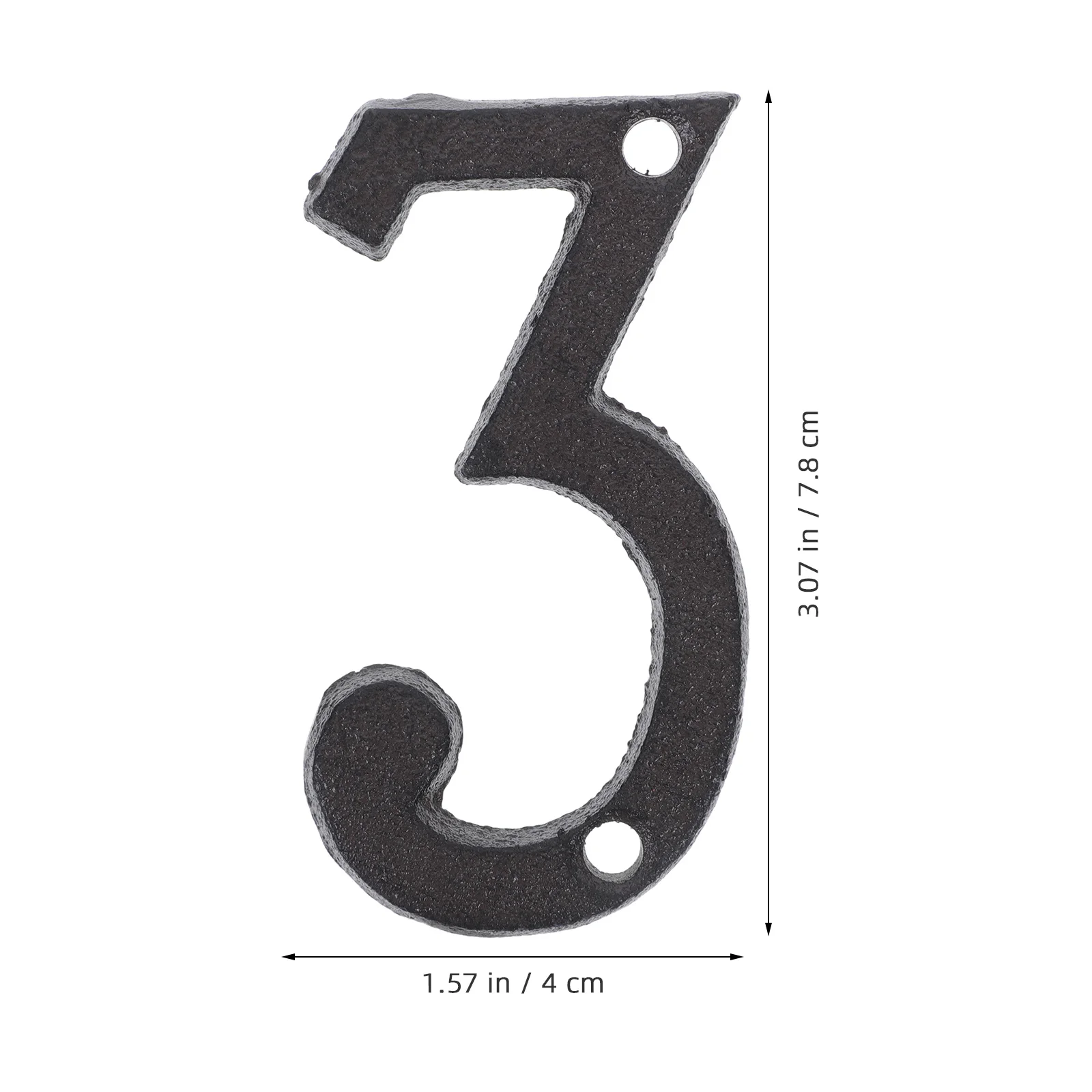 1Set Cast Iron Metal Number for Address Outdoor Weatherproof Metal Mailbox Number Numbers for Address Outside
