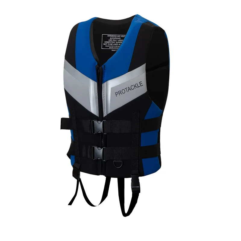 Profession Life Jacket with Zipper Buoyancy Vest for Fishing Boating Jet Ski Wakeboarding Paddleboarding