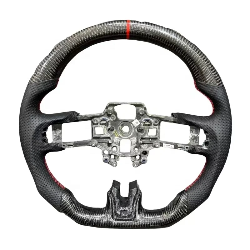 

Аксессуары для салона автомобиля, индивидуальная замша из углеродного волокна для Ford Mustang 2018-2022, руль автомобиля