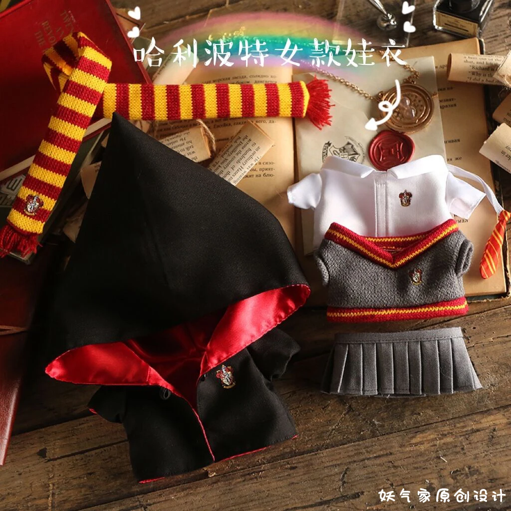 

Handmade 6pc/set 10/15/20cm Hooded Uniform Limited Pleated Skirt Star Doll Clothes The Same As Star Uniform Doll Accessories