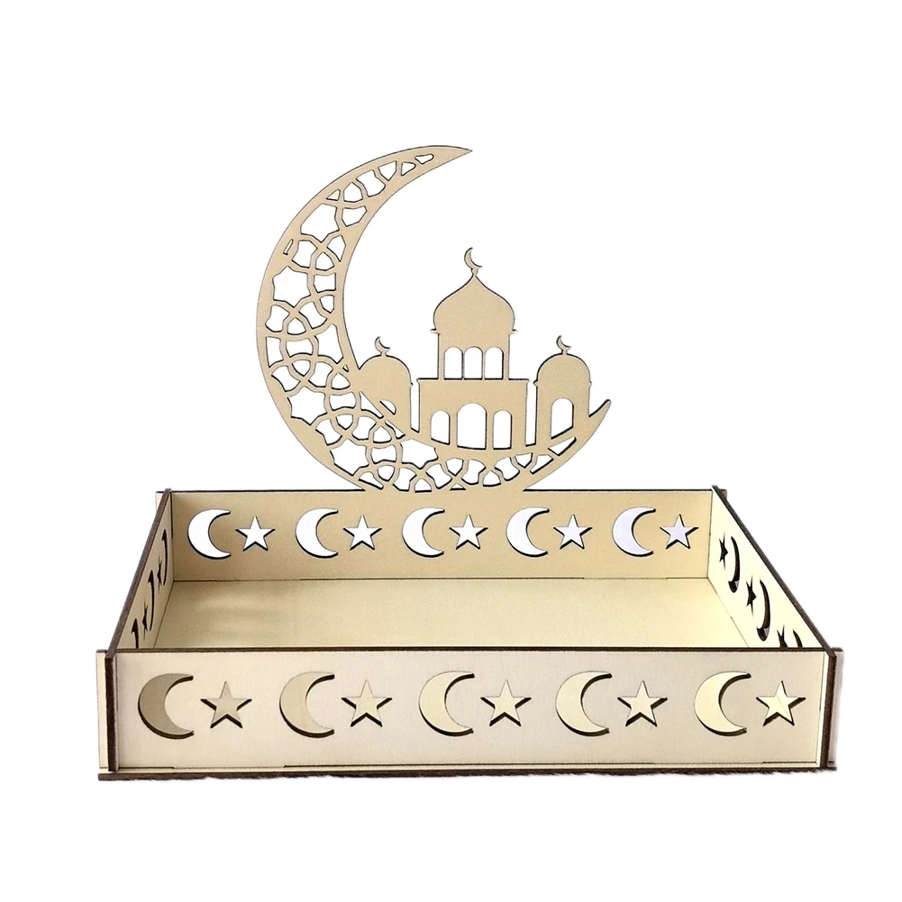 Arabic Dessert Tray Eid Mubarak Tray For Food Presentation Appetizing Presentation Exquisite Workmanship Large Capacity