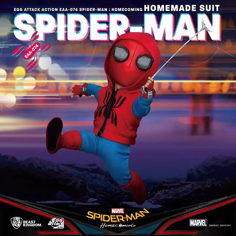 Spot Beast Kingdom Q-Version Spider Man Miles Gwynn Peter Parker Homemade Battle Suit Cloth Suit Movable Doll