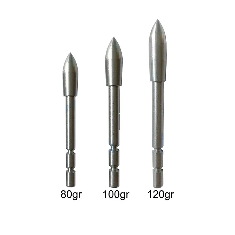 

Archery Target Arrowhead ID4.2mm Stainless Steel Point Arrow Field Tips 80/100/120Grain for Carbon Arrow Shaft