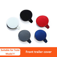 Auto Car Front Bumper Tow Hook Eye Cover Trim Trailer Cap Plug For Tesla Model Y Automobiles Parts Car Accessories