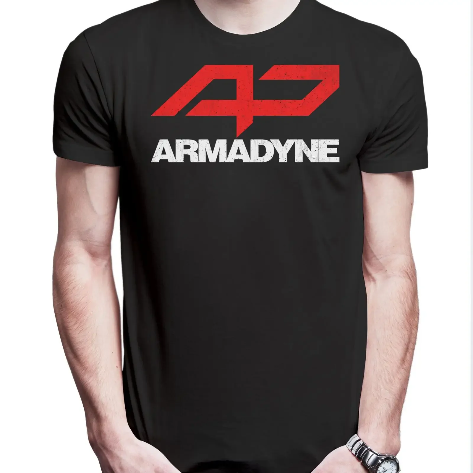 Armadyne Logo T Shirt Men Elysium Sci Fi Movie Futuristic Symbol Print Top vintage Washed Breathable Stretched fashion Soft
