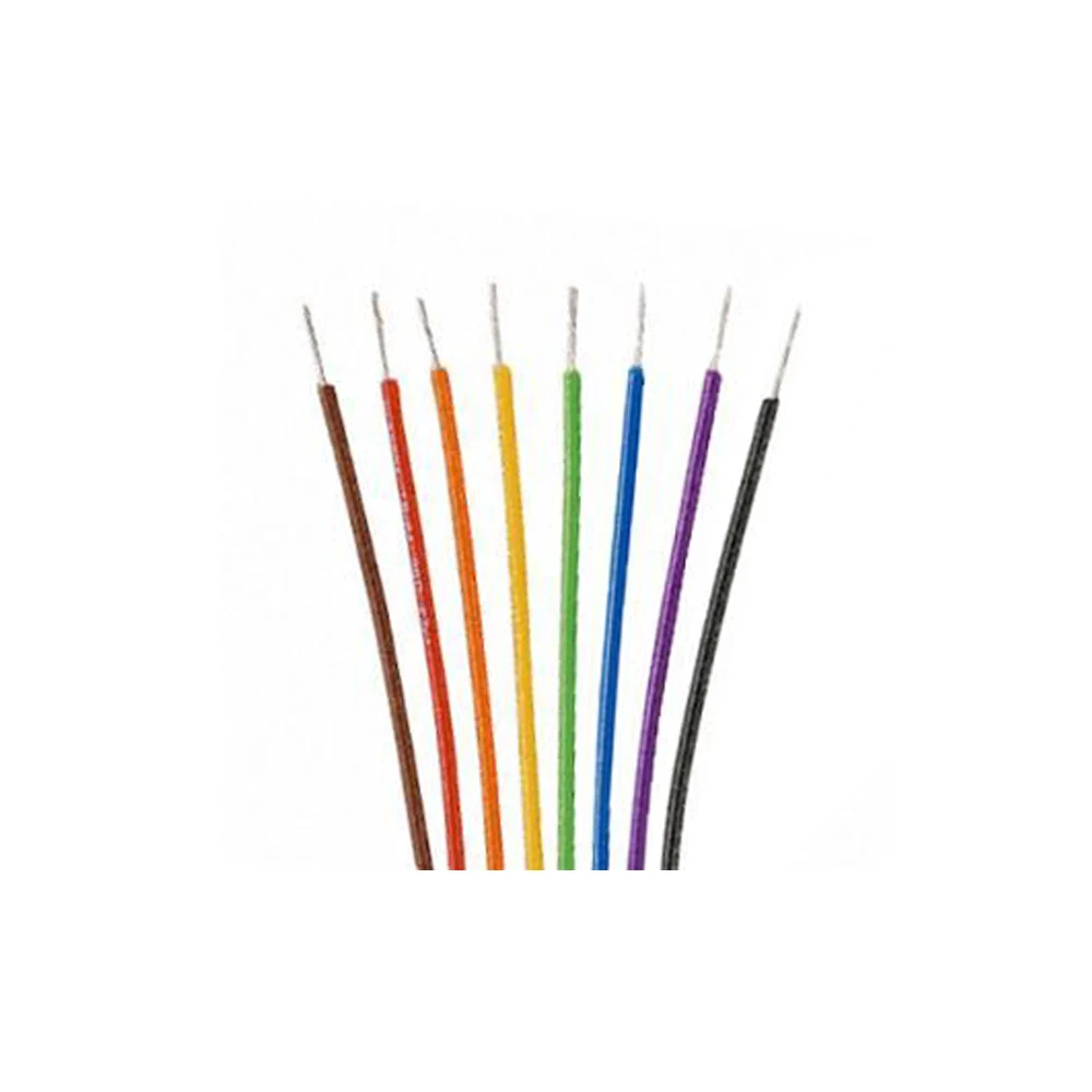 8 Farben 30 AWG Drahtwickeldraht B-30-1000 UL1423 0,25 mm verzinntes Kupfer Massiv-PVC-Isolierung Kabelbrücke Isolierung 250 m