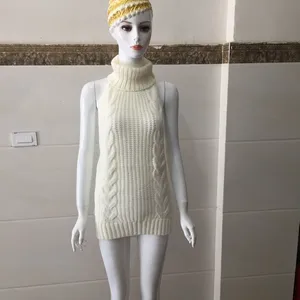 Sexy Damen -SWEERS Mode ohne Ärmel ohne Ärmel geradete Hochpullover -Mesh -Kehrmaschine Virgin Killer Cosplay Frauenkleiderspringer 10 Hauptverkäufe Sueter Swan - №9