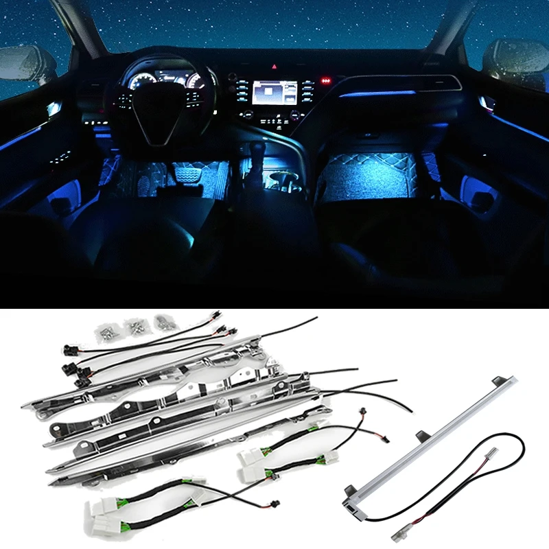 LED dashboard Light Ambient Light Decorative Light Atmosphere Lamp Ice Blue For Toyota Camry 8 Generation 2019 2020