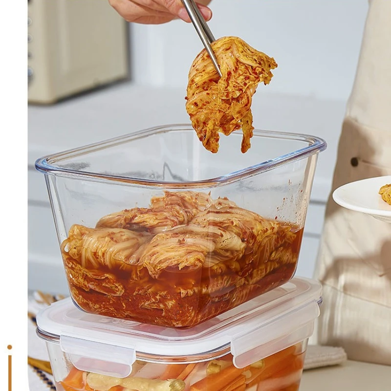 대용량 유리 식품 보관 용기, 사각형 밀폐형 냉장고 보 - Meal Prep Kitchen 리뷰 및 가격