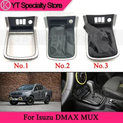 Kamshing Gear Shift Panel Dust Cover For Isuzu DMAX MUX Center Control Shift Panel Gear Dust Jacket
