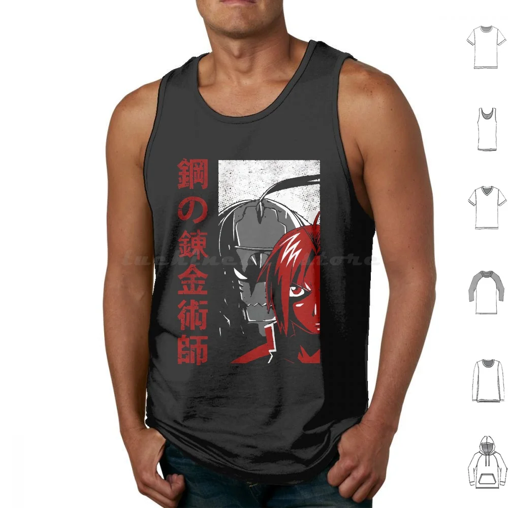 Full Metal Alchemist Tank Tops Print Cotton Homunculus Fullmetal Alchemist Anime Manga Full Metal Brotherhood