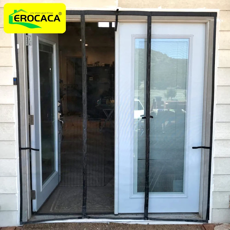 

EROCACA New Strong Magnetic Door Screen Mosquito Net Large Curtain Fly Insect Auto Closing Invisible Mesh For Outdoor gazebo