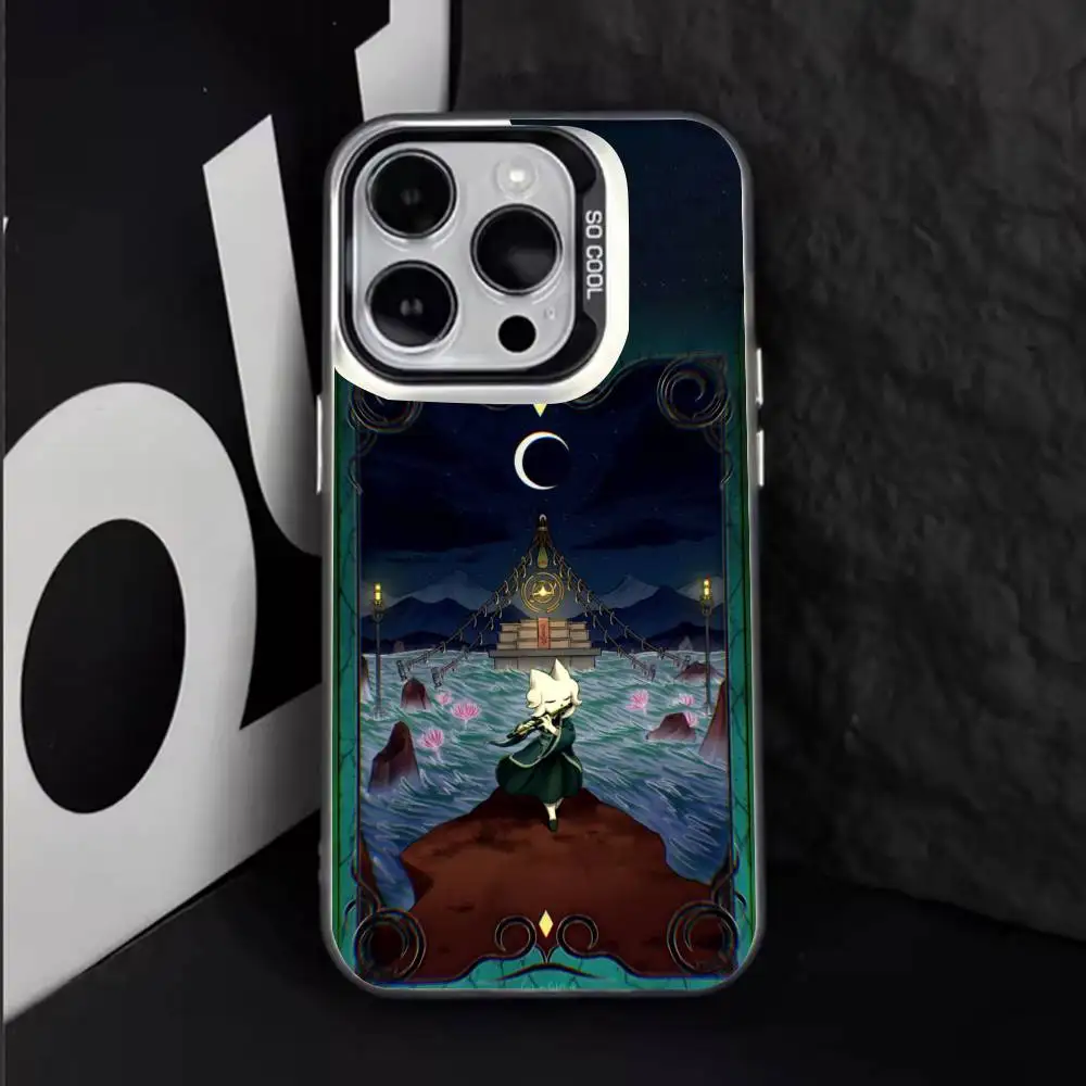 N-Nine Sols Game Phone Case For iPhone17,16,15,14,13,12,11 Plus,Pro Max White Matte Shockproof Cover