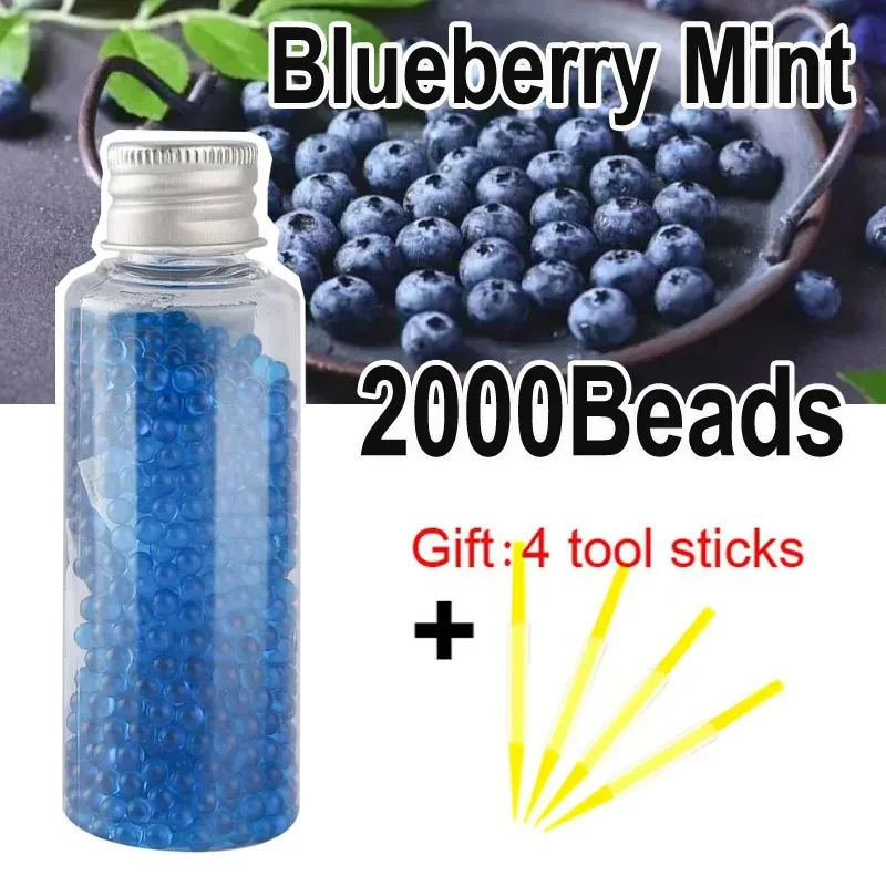 2000Pcs Cigarette Tastes Beads DIY Fruit Mint flavor Explosion Bead Black Ice mint Bursting Beads Smoking Gift Gadgets Tool view 6
