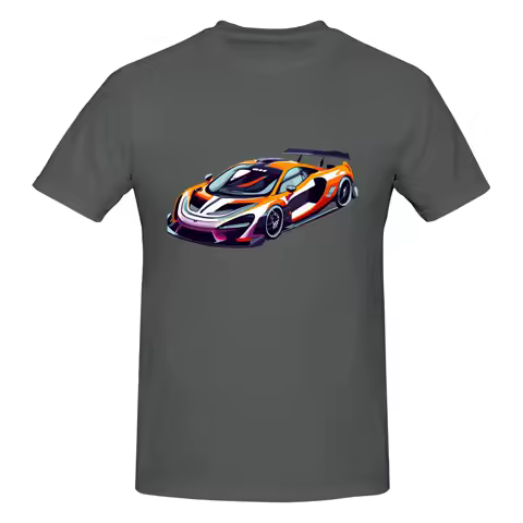 Funny McLaren Senna GTR- Cartoon Design Promotion Men's Printed T-Shirt Unisex T shirtClothes Men