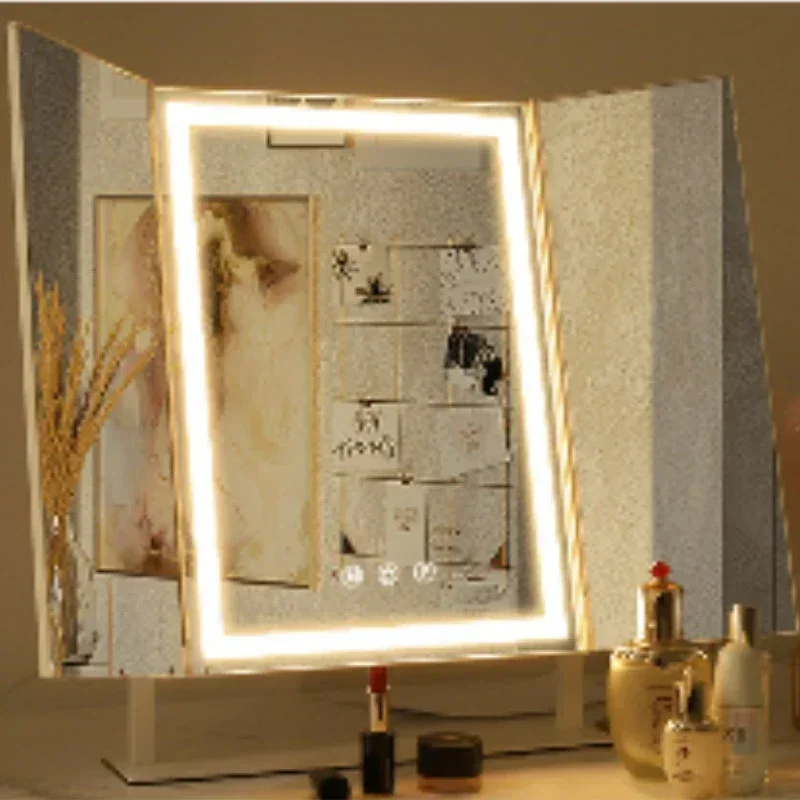 

Decorative Mirrors Standing Vanity Dressing Table Folding Portable Spiegel Desk Decoration Aesthetic Decorative Mirrors YY50DM