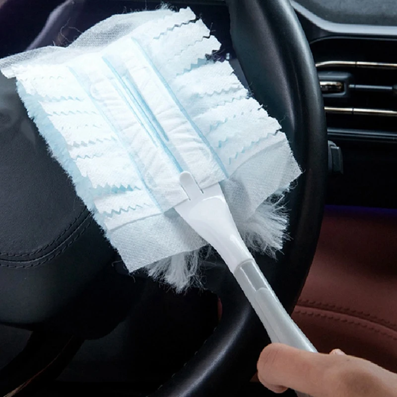 عبوات منفضة كهرباء للتنظيف ، 2 مقابض ، سقف المنزل ، الأثاث ، متعدد الأسطح ، الغبار ، جديد ، 60 قطعة