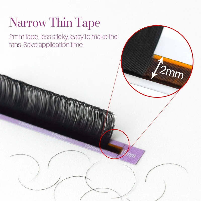 SONG LASHES  False Eyelash Extensions Soft Thin Tip  B,C,CC,D 0.10 Thickness Suit for Salon and Beginner