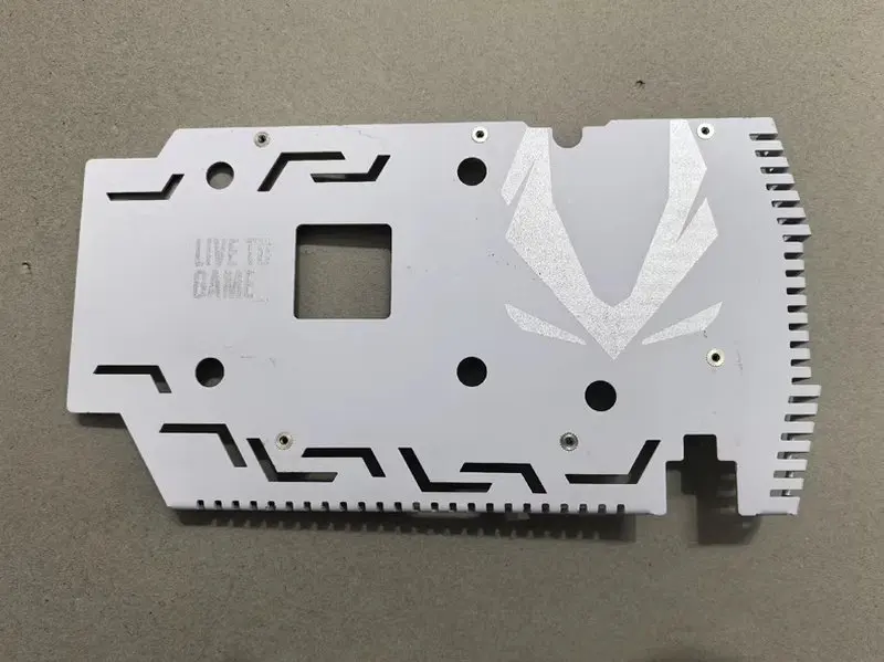 

Задняя панель для видеокарты ZOTAC RTX2060 RTX2070 черно-белая с винтами