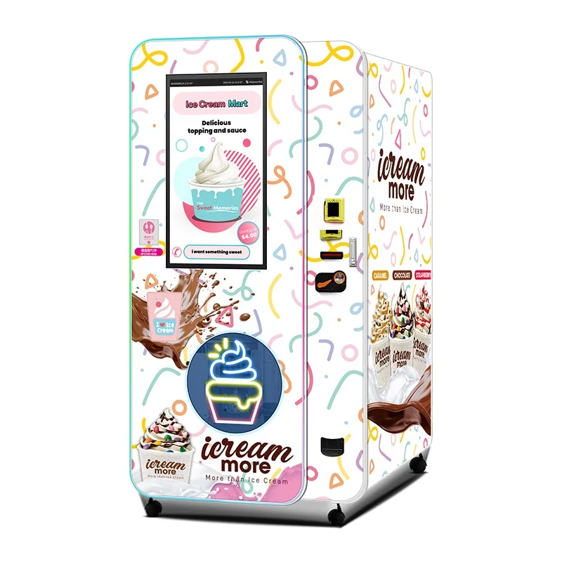 Máquina Expendedora de Helado Suave, Máquina Automática para Rellenar Helados de Yogur, Gran Venta en Europa, América y Canadá, para Negocios