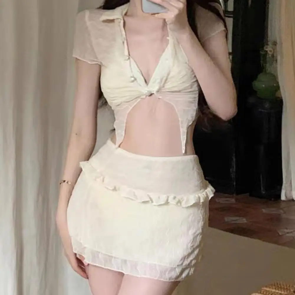 Conservative Bikini Tummy Control Swimwear Beach Swimming 5 Spandex 95 Polyester Beach Wear Solid Color Pattern