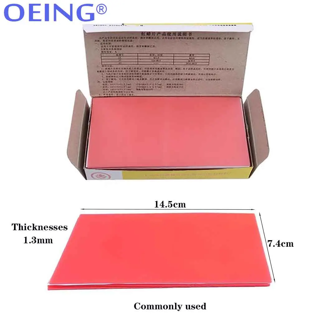 Dental Base Plate Wax Red Thickness 1.3mm 1.5mm 2.0mm Auxiliary Wax Sheets for Denture False Teeth Model  Dentistry Consumable