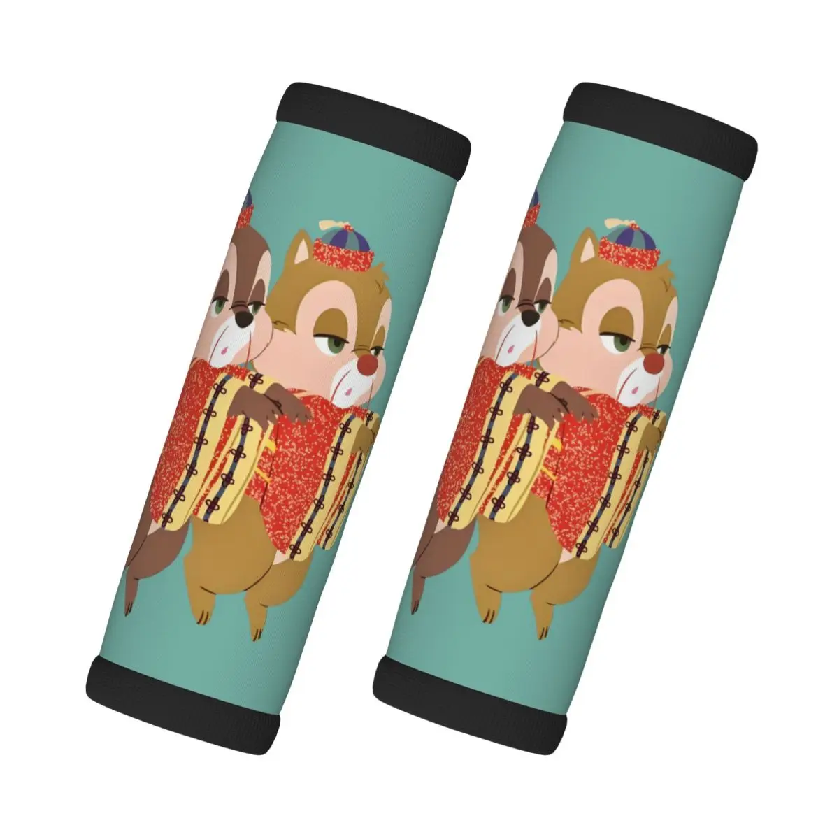 

Custom Funny Cartoon Chip And Dale 2 Pcs Luggage Handle Wrap Refrigerator Handle Suitcases Travel Accessories
