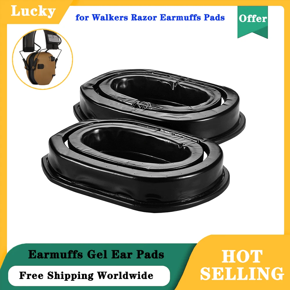Replacement Silicone Gel Ear Pad Cover Compatible with Walker's Razor Earmuff Shooting Hearing Protection Headset Ear Pad Update