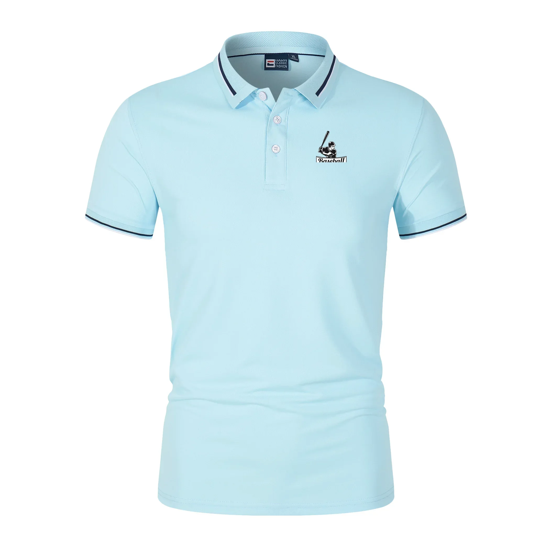 

Men's Golf Wear Women Summer Adolescent Quick Drying Lapel Short Sleeve Office Classic Neutral Clothes Busines Leisure POLO Tops