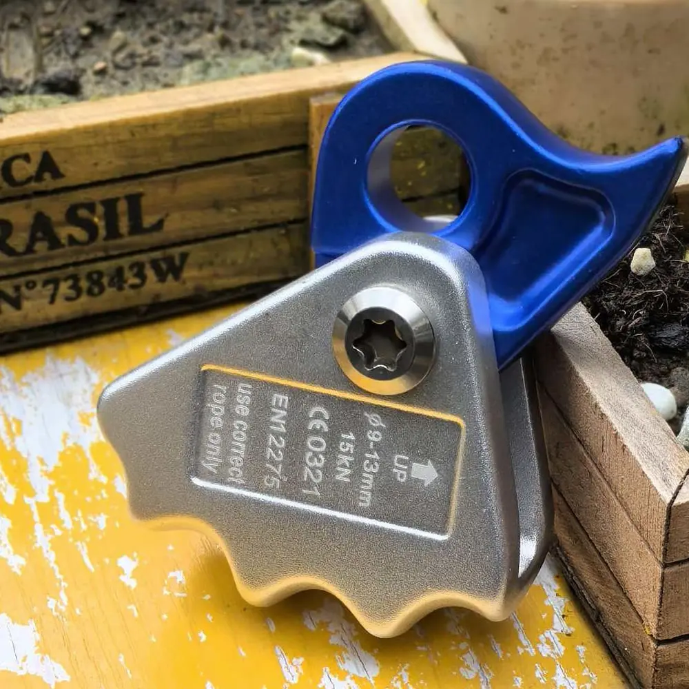 Agarrador de cuerda autoblocante, agarrador de cuerda, parada de escalada, descensor para espeleología, escalada al aire libre, rappel, árbol, trabajo de arborist
